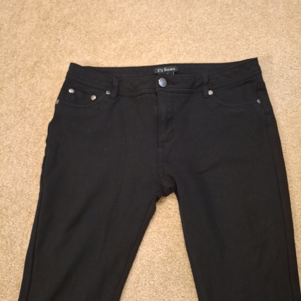 CI SONO BLACK DRESSY ANKLE PANTS - Picture 2 of 11
